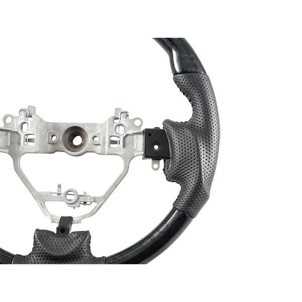 ジムニー 10型 JB23W ジムニーシエラ 9型 JB43W ガングリップ ステアリング 木目調 ピアノブラック ハンドル レザー | ジムニー | 07