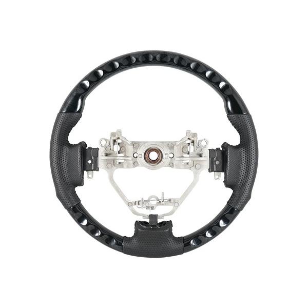 ジムニー 10型 JB23W ジムニーシエラ 9型 JB43W ガングリップ ステアリング 木目調 ピアノブラック ハンドル レザー | ジムニー | 08