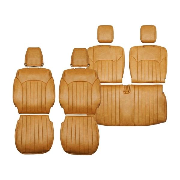 ジムニー JB64W ジムニーシエラ JB74W ヴィンテージ ブラウン レザー シートカバー フロント リア PVCレザー 難燃性 | ジムニー | 02