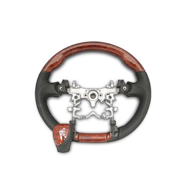 プリウス ZVW 30系 ステアリング ハンドル ガングリップ シフトノブ セット 茶木目調 H21.5〜H27.12 パーツ 前期 後期 | プリウス | 01