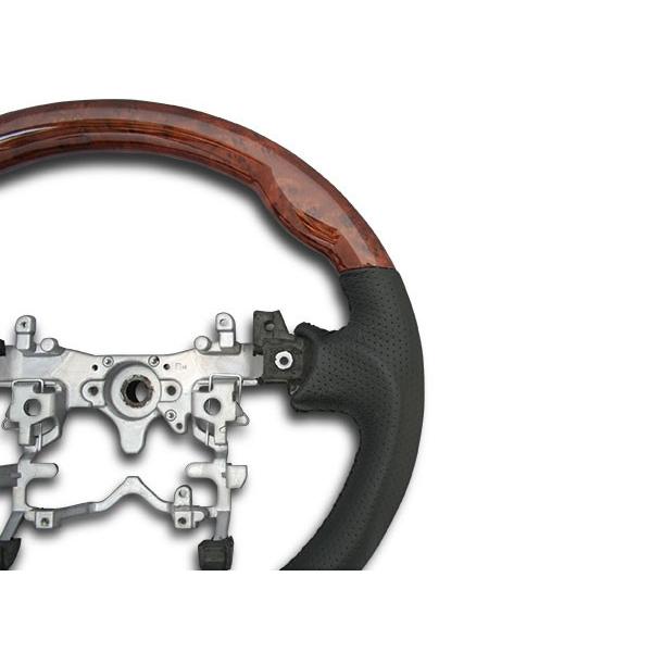 プリウス ZVW 30系 ステアリング ハンドル ガングリップ シフトノブ セット 茶木目調 H21.5〜H27.12 パーツ 前期 後期 | プリウス | 04