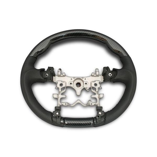 プリウス ZVW 30系 ステアリング ハンドル ガングリップ シフトノブ セット 綾織ブラックカーボン調 H21.5〜H27.12 前期 後期 | プリウス | 02