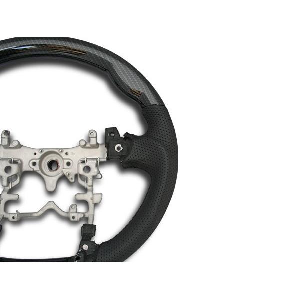 プリウス ZVW 30系 ステアリング ハンドル ガングリップ シフトノブ セット 綾織ブラックカーボン調 H21.5〜H27.12 前期 後期 | プリウス | 04