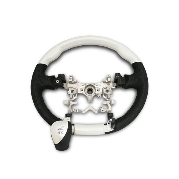 プリウス ZVW 30系 ステアリング ハンドル ガングリップ シフトノブ セット パールホワイト H21.5〜H27.12 | プリウス | 01