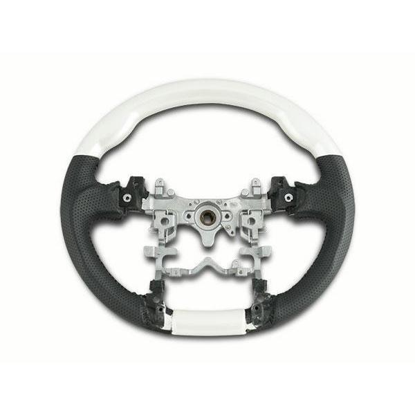 プリウス ZVW 30系 ステアリング ハンドル ガングリップ シフトノブ セット パールホワイト H21.5〜H27.12 | プリウス | 02