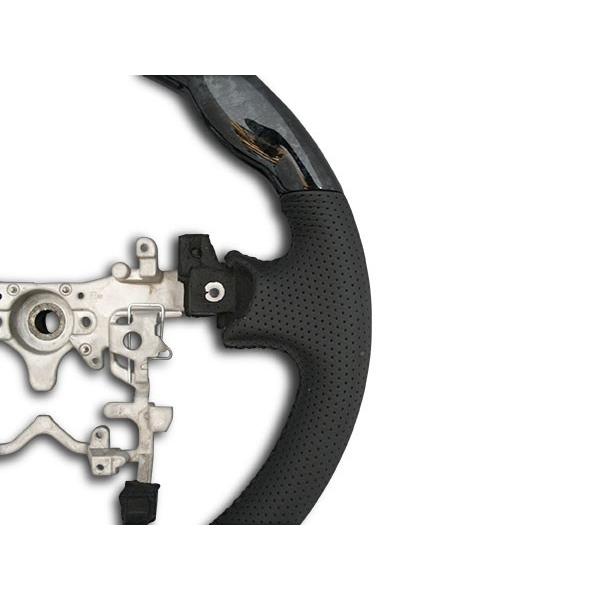 プリウス ZVW 30系 ステアリング ハンドル スタンダードタイプ シフトノブ セット 黒木目調 H21.5〜H27.12 パーツ 前期 後期 | プリウス | 03