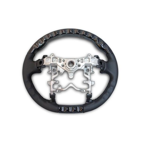 プリウス ZVW 30系 ステアリング ハンドル スタンダードタイプ シフトノブ セット 黒木目調 H21.5〜H27.12 パーツ 前期 後期 | プリウス | 04