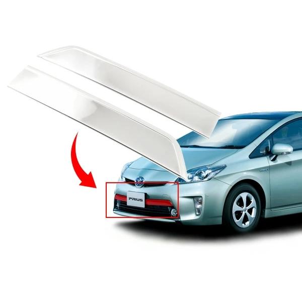 プリウス ZVW 30系 後期用 メッキ フロントナンバーサイドガーニッシュ ステンレス製 | プリウス | 05
