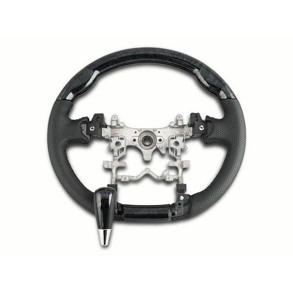 アクア NHP10系 ステアリング ハンドル  シフトノブ セット グリップ/カラー選択 H23.12〜 ハンドル ピアノブラック 木目 | アクア | 04