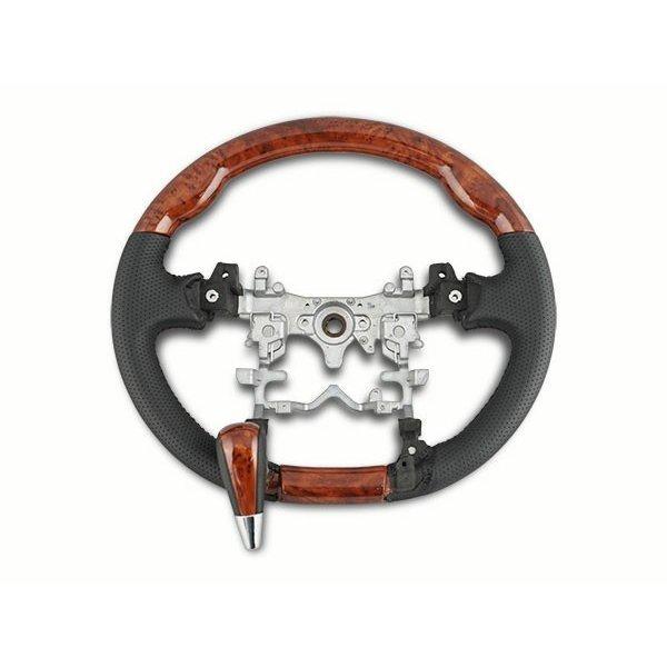 アクア NHP10系 ステアリング ハンドル  シフトノブ セット グリップ/カラー選択 H23.12〜 ハンドル ピアノブラック 木目 | アクア | 05