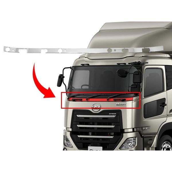 日産UD クオン メッキ ワイパーパネル 貼り付けタイプ | 日産 | 06