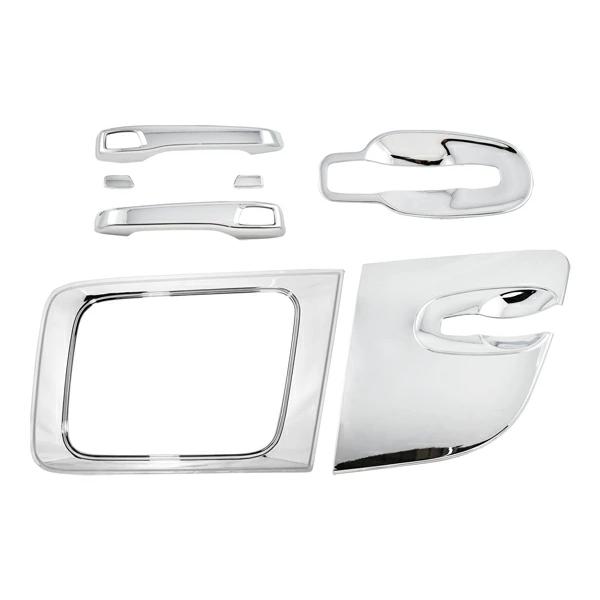 クオン パーフェクトクオン メッキ ドアハンドルプロテクター ドアハンドルガーニッシュ ナビウインドウガーニッシュ セット 日産UD | UDトラックス | 01