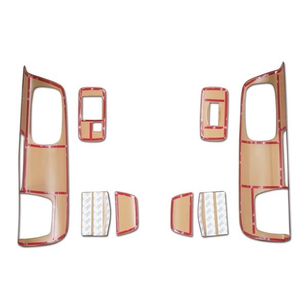 日野 レンジャー プロ エアループ 標準ボディ ワイドボディ ドア用 インテリアパネル 8P 茶木目調 H14.1〜H29.4 |  | 03