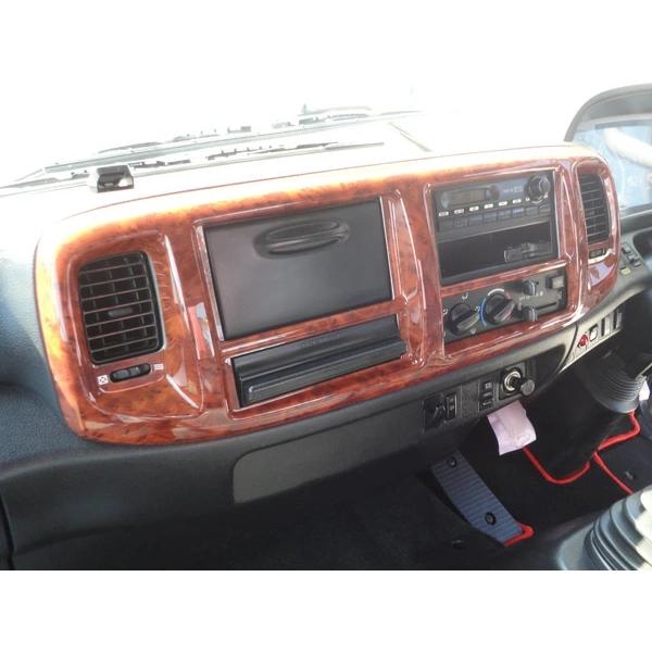 日野 レンジャー プロ エアループ 標準ボディ ワイドボディ フロント用 インテリアパネル 4P 茶木目調 H14.1〜H29.4 |  | 06