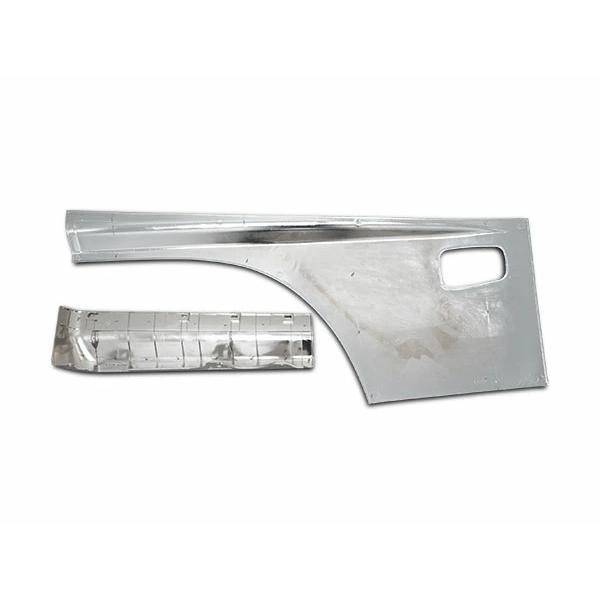 日野 レンジャープロ 標準 ワイド メッキ ドアガーニッシュ フェンダーパネル 4点セット H14.1〜H29.3 |  | 02