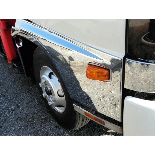 日野 レンジャープロ 標準 ワイド メッキ ドアガーニッシュ 左右セット