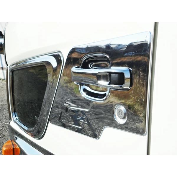 日野 レンジャープロ 標準 / ワイド メッキ ドアハンドルプロテクター ドアハンドルガーニッシュ 6Pセット H14.1〜H29.3 |  | 05