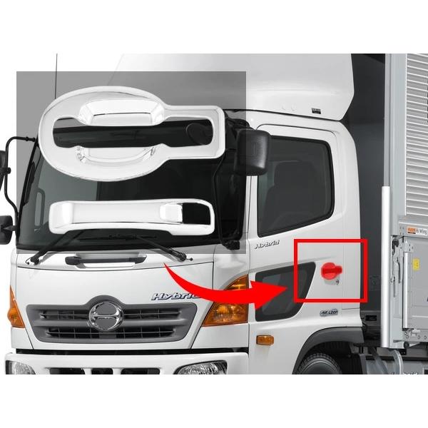 日野 レンジャープロ グランドプロフィア メッキ ドアハンドルカバー ドアハンドルガーニッシュ 4P | 日野自動車 | 04