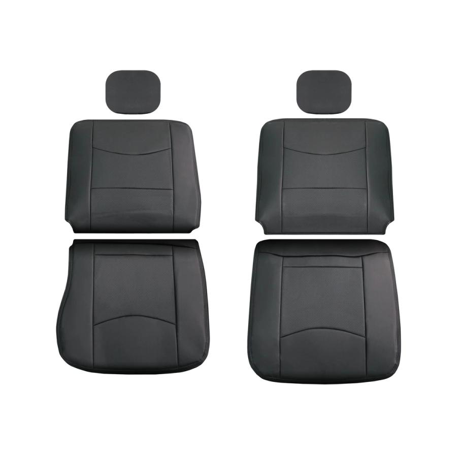サンバートラック シートカバー TT1 TT2 パンチングレザー H11.2〜H24.3 LKS-7 運転席 助手席 ヘッドレスト分割 | サンバー | 02