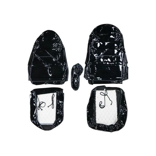 スーパーグレート シートカバー エナメル ダイヤカットブラック H19.4〜 | 三菱ふそう | 03