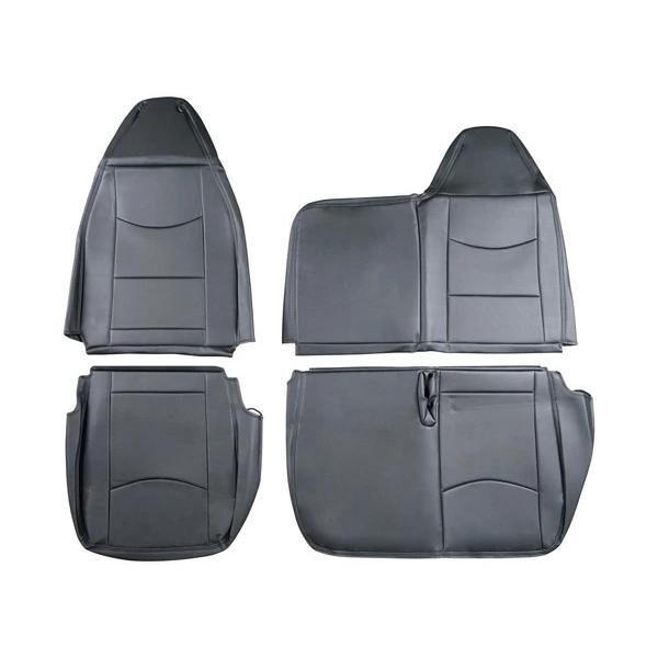 ブルーテックキャンター 標準ボディ シートカバー パンチングレザー H22.11〜 1535# PVCレザー 難燃性 収納 ポケット | 三菱ふそう | 02