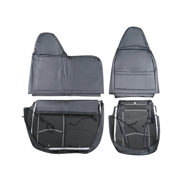 ブルーテックキャンター 標準ボディ シートカバー パンチングレザー H22.11〜 1535# PVCレザー 難燃性 収納 ポケット | 三菱ふそう | 03