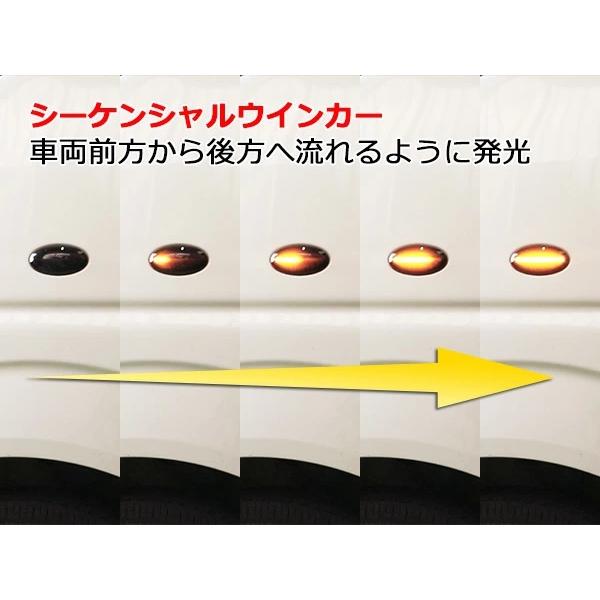 スズキ エブリイ ハスラー ワゴンR クロスビー アルト ラパン シーケンシャルウインカー LED サイドマーカー スモークレンズ | エブリイワゴン | 05