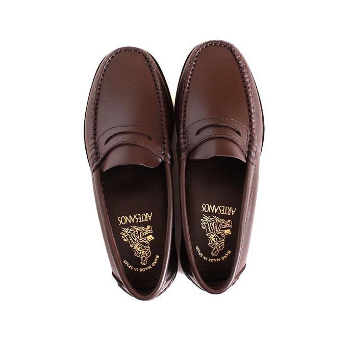 ARTESANOS ダークブラウン ローファー ARTESANOS（アルテサノス） 600 ローファー コインローファー ダーク