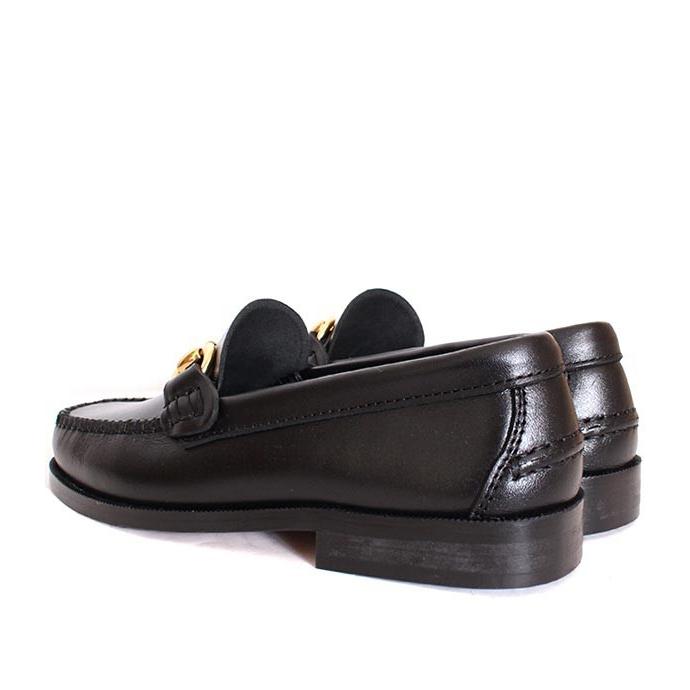 LOUIS VUITTON◇2019年/デッキモカシンシューズ/UK5/ブラック/レザー