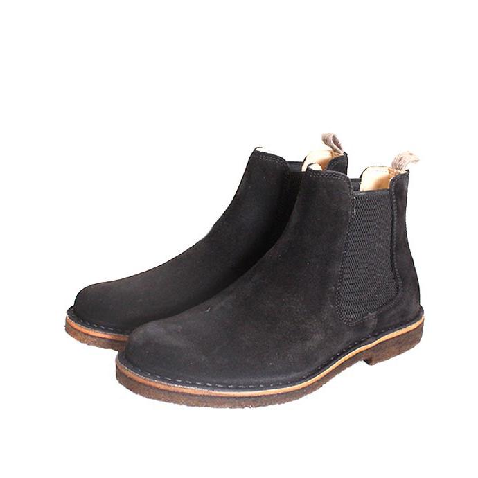 astorflex アストールフレックス BITFLEX ブラック サイドゴアブーツ チェルシーブーツ クレープソール スエードレザー | Astorflex | 03