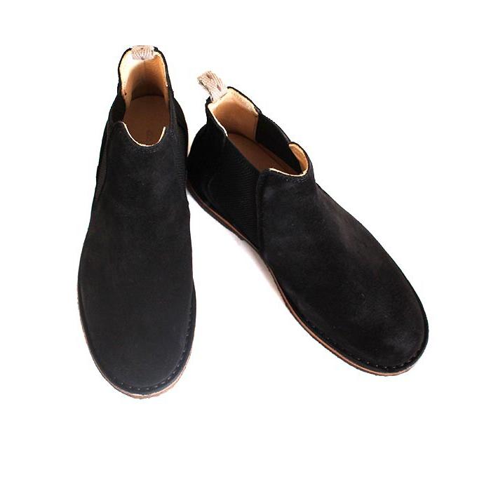 astorflex アストールフレックス BITFLEX ブラック サイドゴアブーツ チェルシーブーツ クレープソール スエードレザー | Astorflex | 06