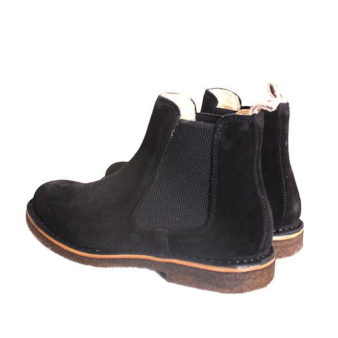 astorflex アストールフレックス BITFLEX ブラック サイドゴアブーツ チェルシーブーツ クレープソール スエードレザー | Astorflex | 08