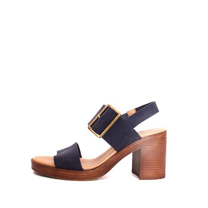 セール/SALE　Biancaビアンカ　8116　ヒールサンダル　プラットサンダル　クッションインソール　ネイビー　スエードレザー | BIANCA