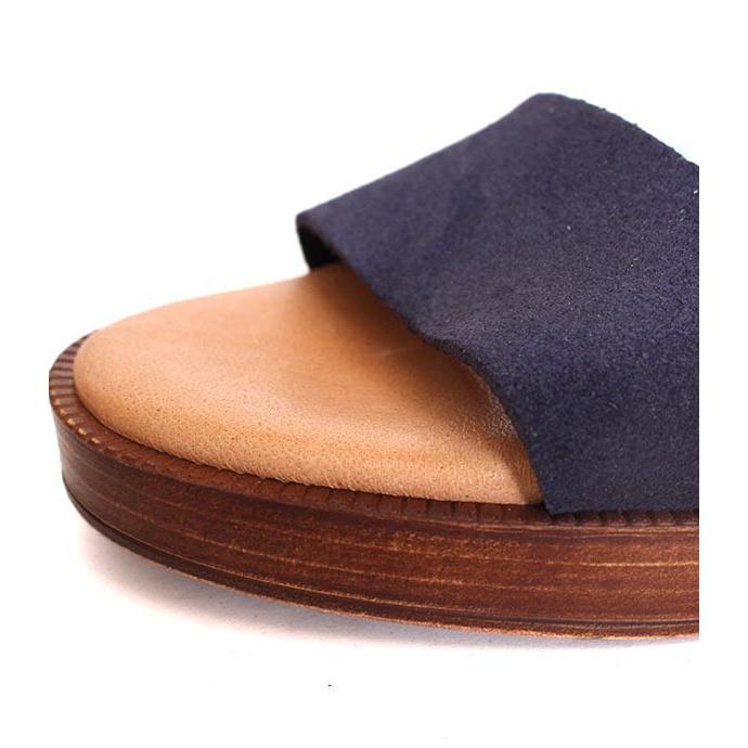 セール/SALE　Biancaビアンカ　8116　ヒールサンダル　プラットサンダル　クッションインソール　ネイビー　スエードレザー | BIANCA | 10