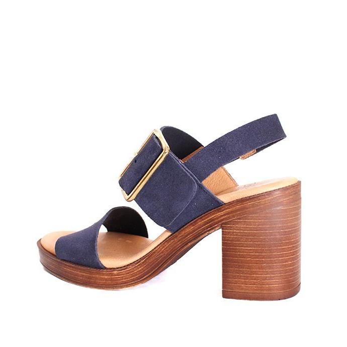 セール/SALE　Biancaビアンカ　8116　ヒールサンダル　プラットサンダル　クッションインソール　ネイビー　スエードレザー | BIANCA | 07