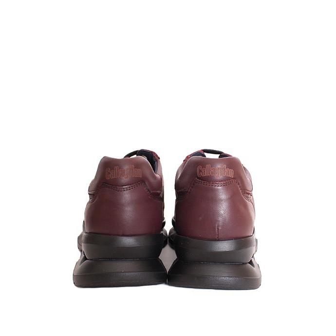 別注仕様　メンズ　CallagHanカラハン　17800　ボルドー　レザースニーカー ダッドスニーカー　スムースレザー |  | 01
