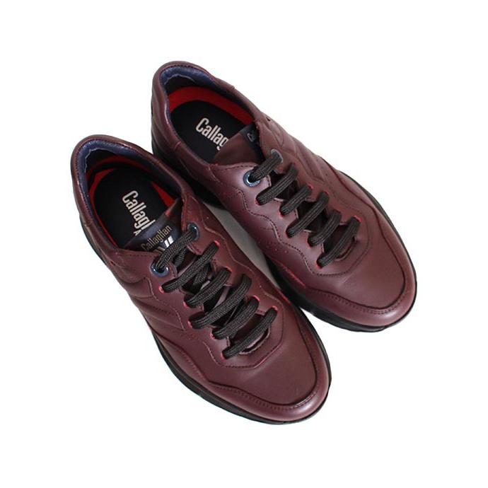 別注仕様　メンズ　CallagHanカラハン　17800　ボルドー　レザースニーカー ダッドスニーカー　スムースレザー |  | 06
