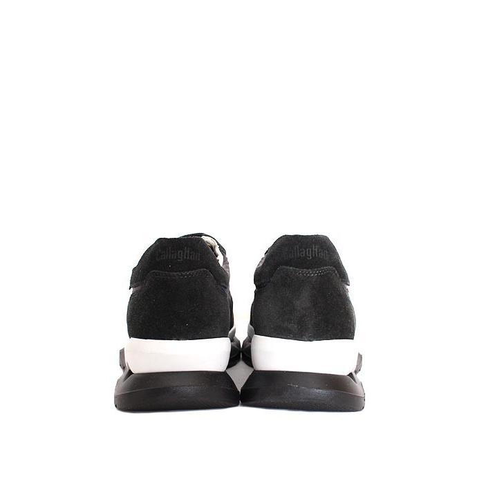 メンズ　CallagHanカラハン　17801　ブラック　レザースニーカー　ダッドスニーカー　スエードレザー×ナイロン |  | 01