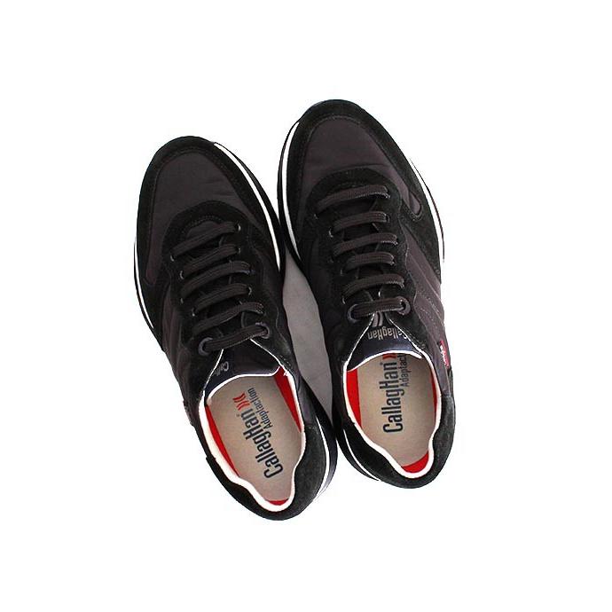 メンズ　CallagHanカラハン　17801　ブラック　レザースニーカー　ダッドスニーカー　スエードレザー×ナイロン |  | 07