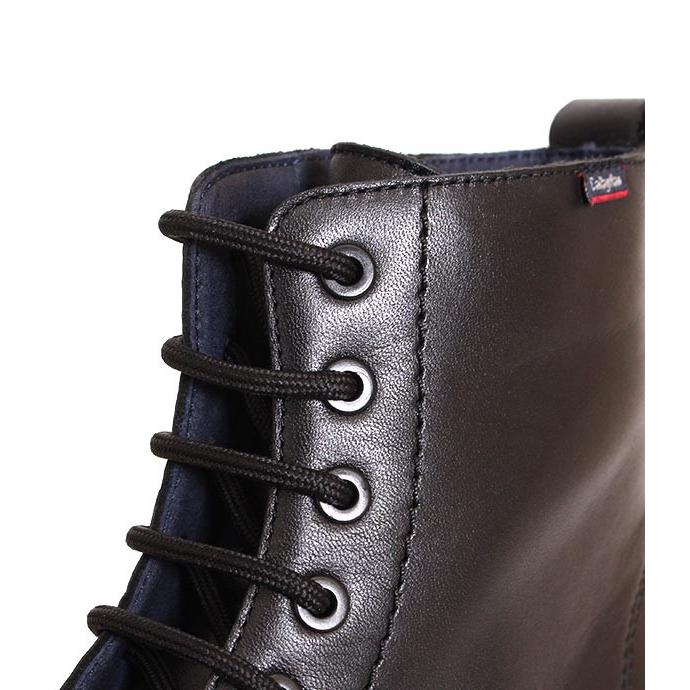 レディース CallagHanカラハン 46018 ブラック レースアップブーツ