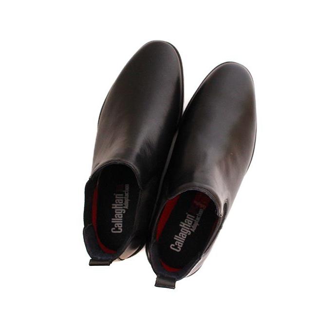 メンズ CallagHanカラハン 59805 ブラック サイドゴアブーツ