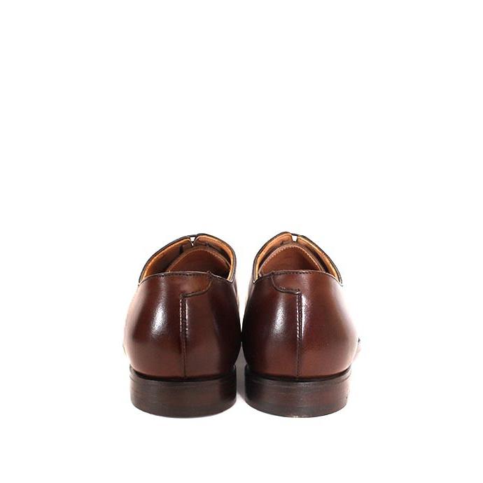 CROCKETT&JONESクロケット＆ジョーンズ　ALEX/アレックス　 ダークブラウン　ホールカット　プレーントゥ　内羽根　カーフレザー　レザーソールの画像