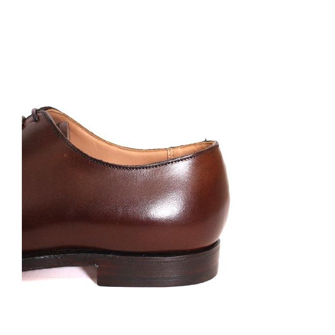 CROCKETT&JONESクロケット＆ジョーンズ　ALEX/アレックス　 ダークブラウン　ホールカット　プレーントゥ　内羽根　カーフレザー　レザーソールの画像
