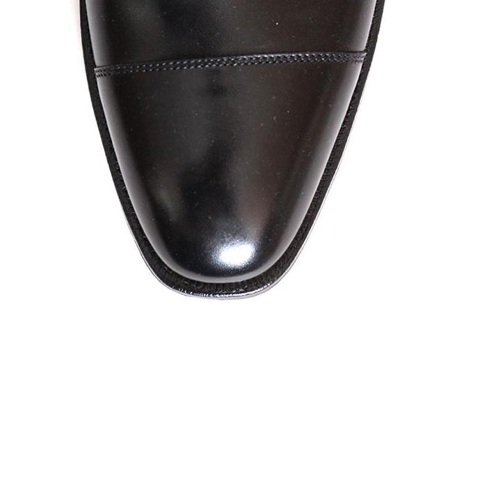 CROCKETT&JONESクロケット＆ジョーンズ　AUDLEY3/オードリー3　 ブラック　ストレートチップ　カーフレザー　オークソールの画像