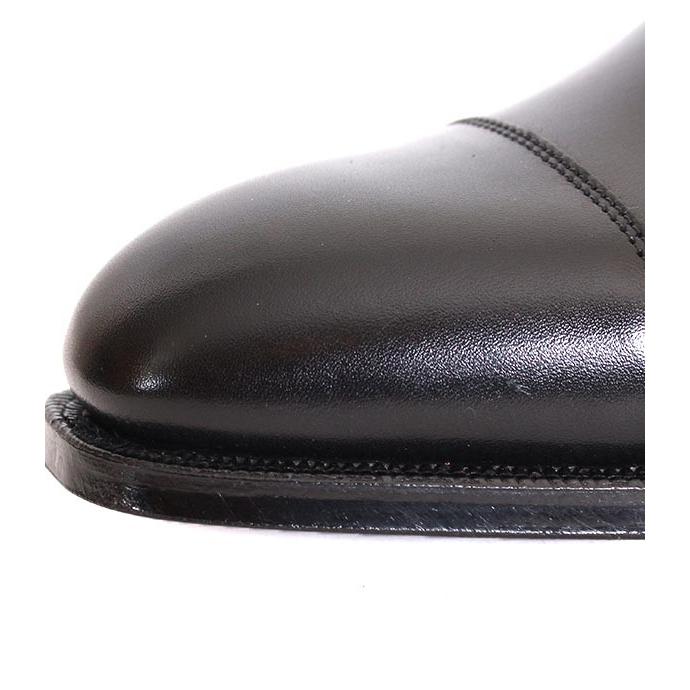 CROCKETT&JONESクロケット＆ジョーンズ　AUDLEY/オードリー　 ブラック　ストレートチップ　カーフレザー　オークソールの画像