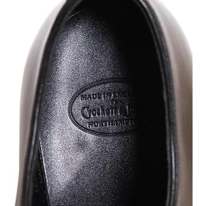 CROCKETT&JONESクロケット＆ジョーンズ　AUDLEY/オードリー　 ブラック　ストレートチップ　カーフレザー　オークソールの画像