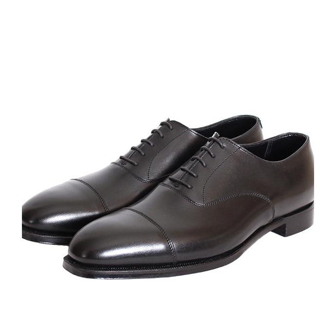 CROCKETT&JONESクロケット＆ジョーンズ　AUDLEY/オードリー　 ブラック　ストレートチップ　カーフレザー　オークソールの画像