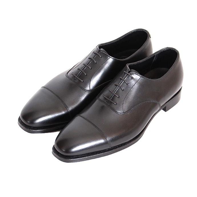 CROCKETT&JONESクロケット＆ジョーンズ　AUDLEY/オードリー　 ブラック　ストレートチップ　カーフレザー　オークソールの画像