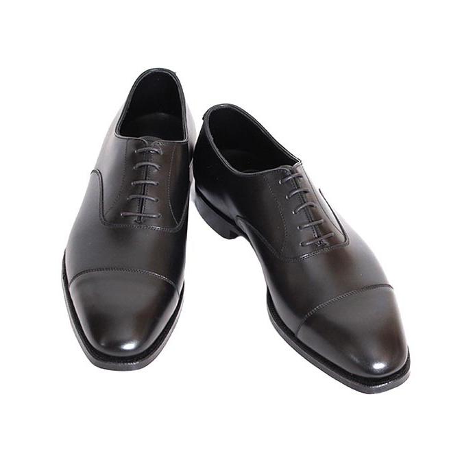 CROCKETT&JONESクロケット＆ジョーンズ　AUDLEY/オードリー　 ブラック　ストレートチップ　カーフレザー　オークソールの画像