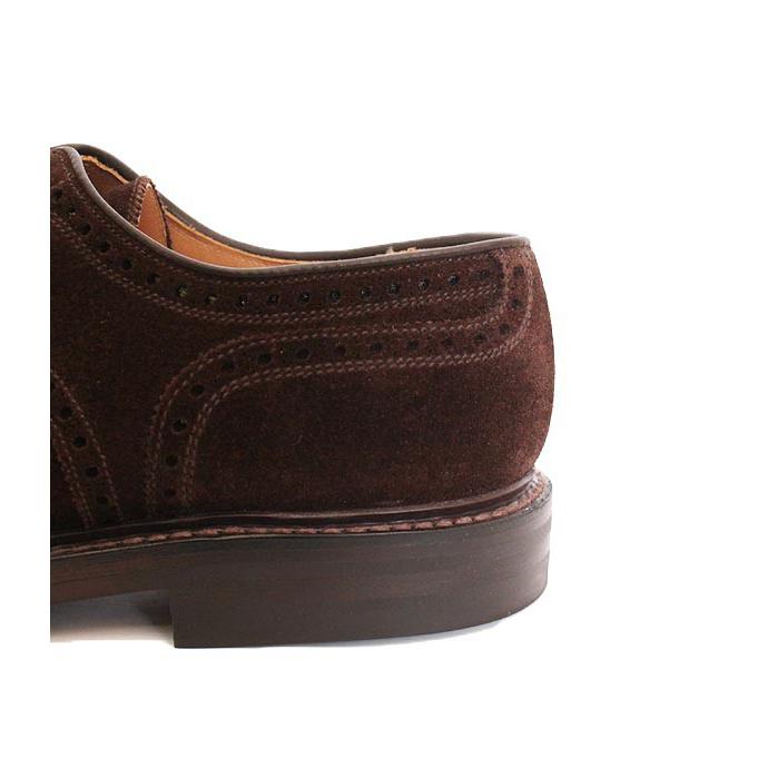 CROCKETT&JONESクロケット＆ジョーンズ　BANGOR2/バンガー3　 ダークブラウン　ウィングチップシューズ　スエードレザー　グッドイヤーウェルト製法の画像